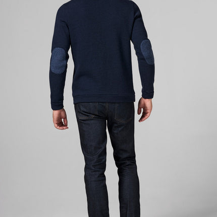 Men's French Terry Patch Sleeve Sweatshirt