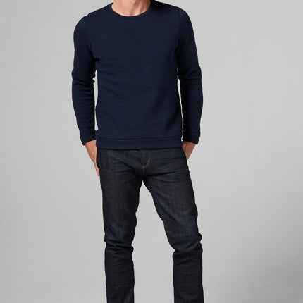 Men's French Terry Patch Sleeve Sweatshirt