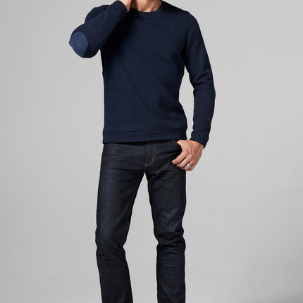 Men's French Terry Patch Sleeve Sweatshirt