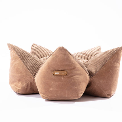 OULU X PEHOM - CUDDLE PET PILLOW BED- Navy Blue / Olive Green / Canyon Brown
