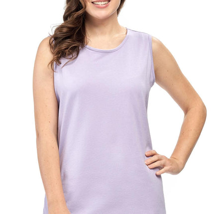 Women's Classic Relaxed Fit Cotton blend Sleeveless Tank Top
