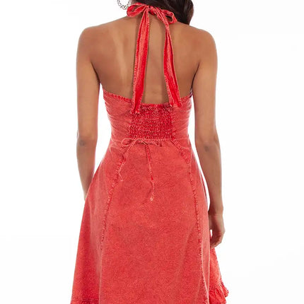 Scully Cantina Halter Top Dress (PSL-053) - Women's Sundress (Closeout)