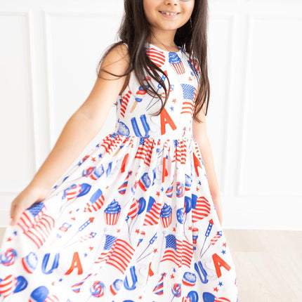 Party in the USA Tank Twirl Dress
