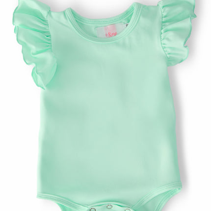 Pastel Green S/S Flutter Bodysuit