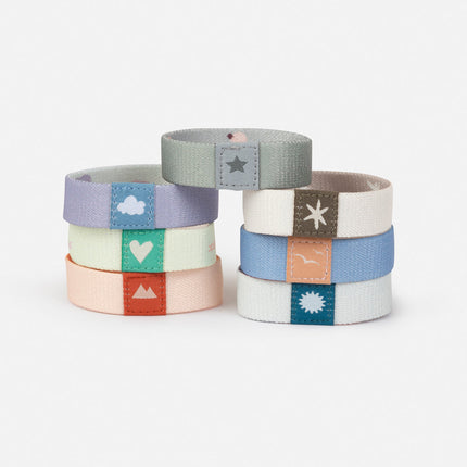 Pastel Kids Reversible Wristband Pack
