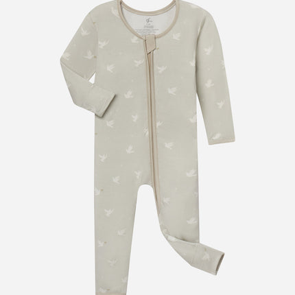 Peace Bamboo Convertible Footed Onesie