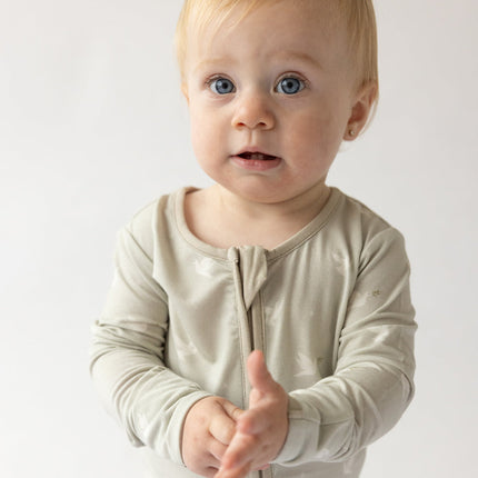 Peace Bamboo Convertible Footed Onesie