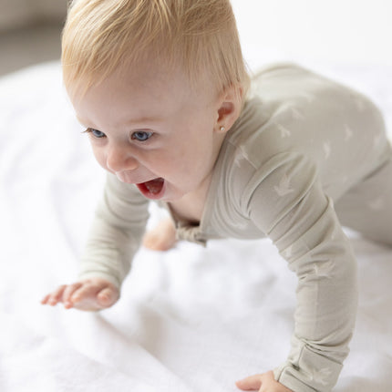Peace Bamboo Convertible Footed Onesie