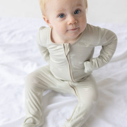 Peace Bamboo Convertible Footed Onesie