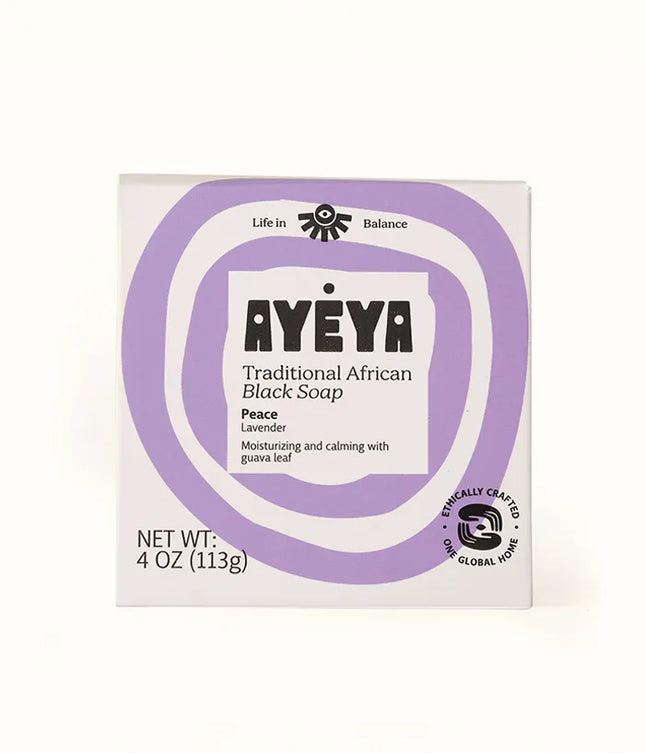 Traditional African Black Soap Bar<br>Peace