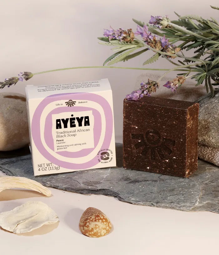 Traditional African Black Soap Bar<br>Peace