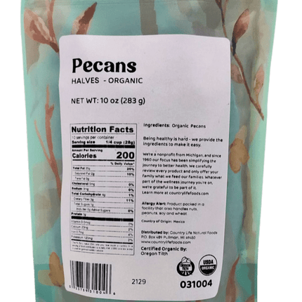 Pecan Halves, Junior Mammoth, Organic