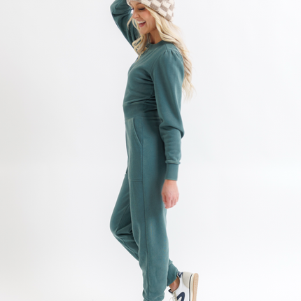 Perfect Balance Puff Sleeve Jumpsuit