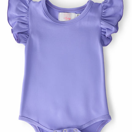 Periwinkle S/S Flutter Bodysuit