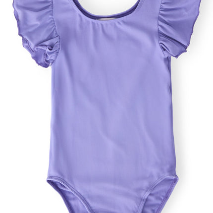 Periwinkle S/S Flutter Sleeve Leotard