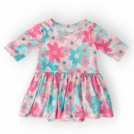 Petal Perfection 3/4 Sleeve Twirl Bodysuit