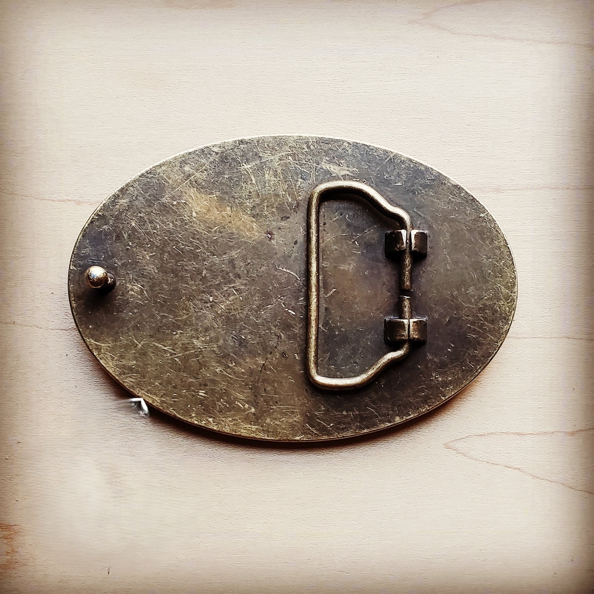 Rope Edge Leopard Hair on Hide Leather Belt Buckle 902d