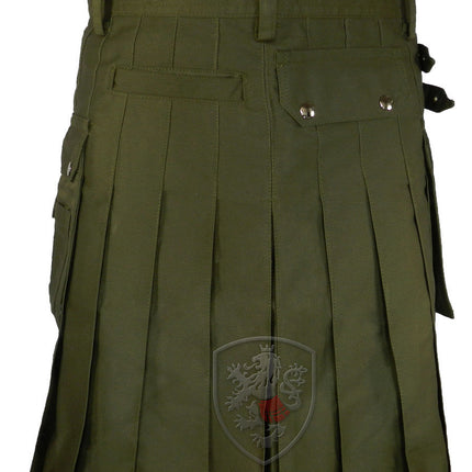 Utility Kilt – GlenTorin, Olive Green