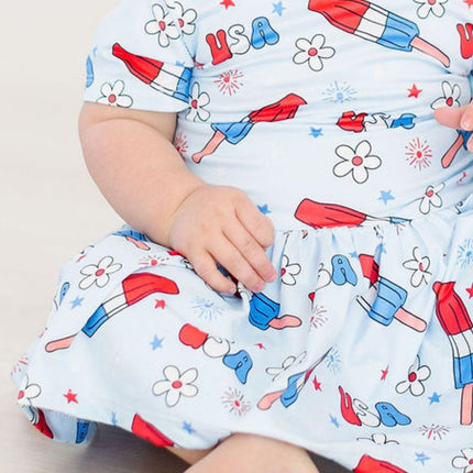 Proudly Patriotic S/S Twirl Bodysuit