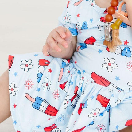 Proudly Patriotic S/S Twirl Bodysuit