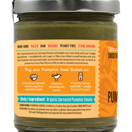 Sprouted Pumpkin Seed Butter