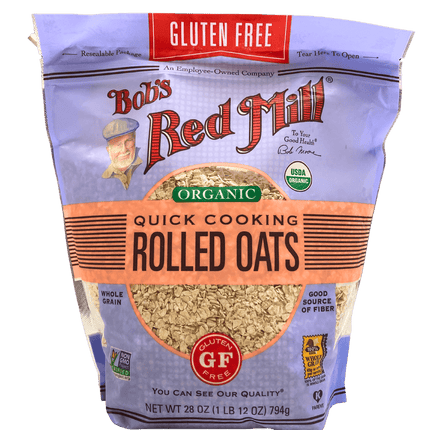 Oats, Quick Rolled, Organic, Gluten-Free, Bob's Red Mill