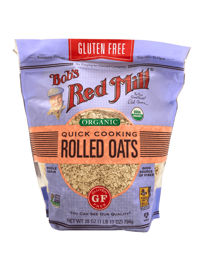 Oats, Quick Rolled, Organic, Gluten-Free, Bob's Red Mill