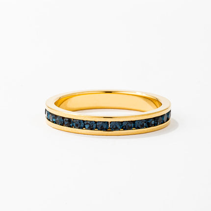 Tessa Montana Blue Crystal Eternity Band