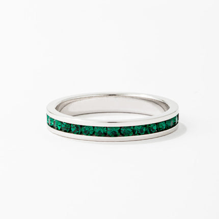 Tessa Emerald Crystal Eternity Band