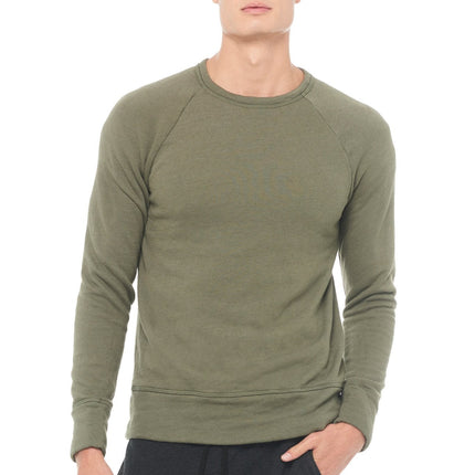 Men's French Terry Relaxed Fit Crew Neck Sweatshirt