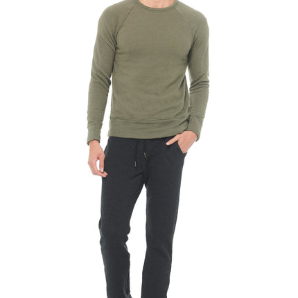Men's French Terry Relaxed Fit Crew Neck Sweatshirt