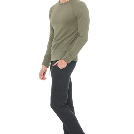 Men's French Terry Relaxed Fit Crew Neck Sweatshirt