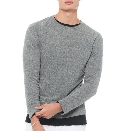 Men's French Terry Relaxed Fit Crew Neck Sweatshirt