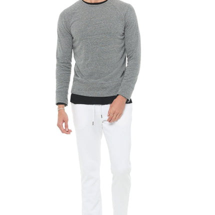 Men's French Terry Relaxed Fit Crew Neck Sweatshirt