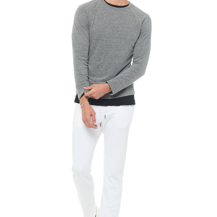 Men's French Terry Relaxed Fit Crew Neck Sweatshirt