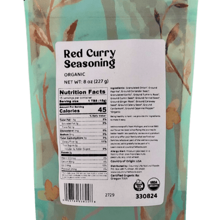 Red Curry Seasoning, Organic