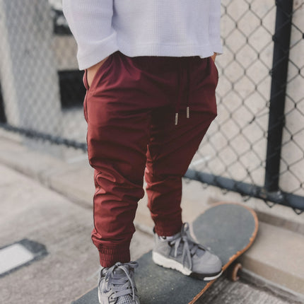 VETERAN SLIM FIT JOGGER - CRIMSON