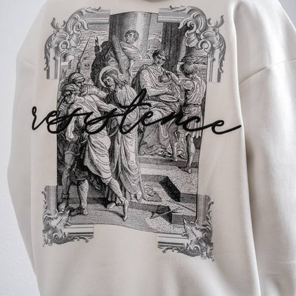 Resistance Embroidered Hoodie Sweatshirt