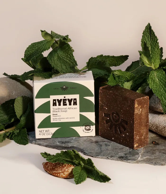 Traditional African Black Soap Bar<br>Reset