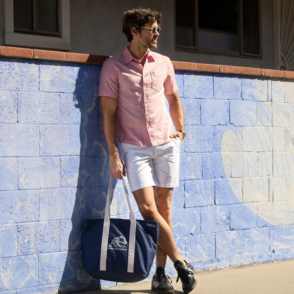 Joey Slub Island Shirt - Lobster Bisque