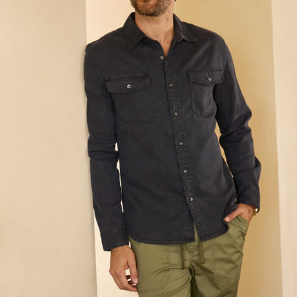 Jeb Tencel Shirt - Navy