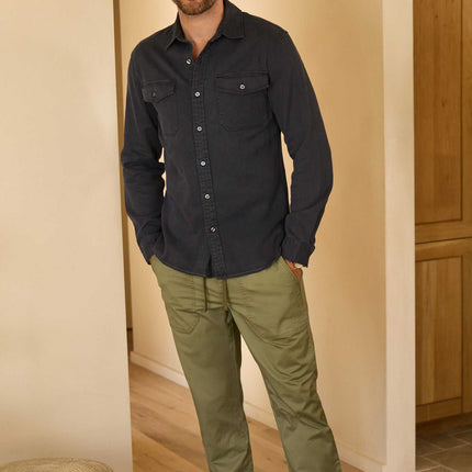 Tyler Poplin Utility Pant - Lichen Green