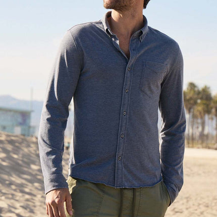 Anthony Burnout Shirt - Navy Blazer