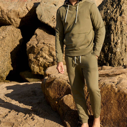 Dune Drawstring Terry Jogger - Lichen Green