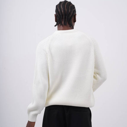 Ribbed Knit Half-Zip Sweater