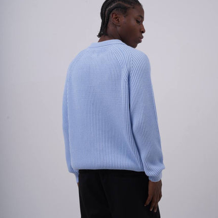 Ribbed Knit Half-Zip Sweater