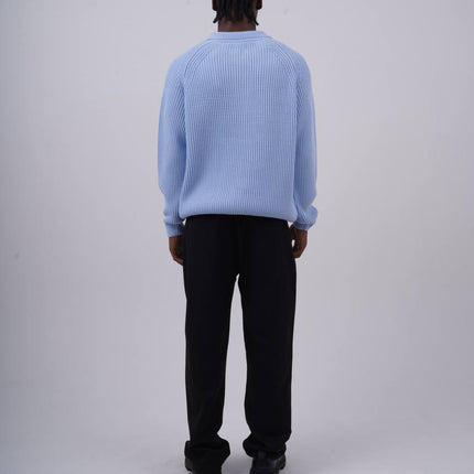 Ribbed Knit Half-Zip Sweater