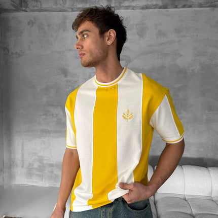 Ribbed Sleeve Unisex Fan T-Shirt