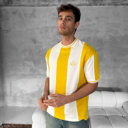 Ribbed Sleeve Unisex Fan T-Shirt