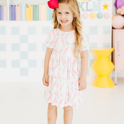 SALE Rosie Posie S/S Pocket Twirl Dress
